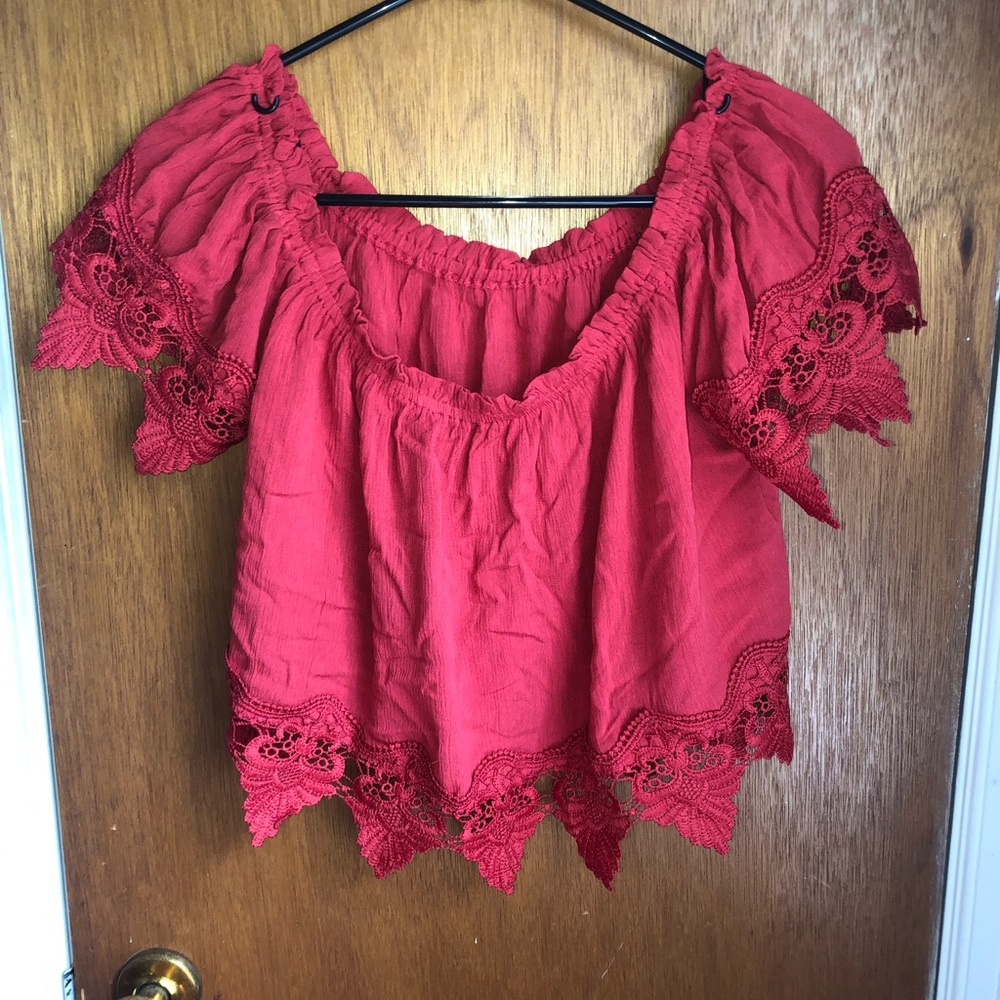 Red Off The Shoulder